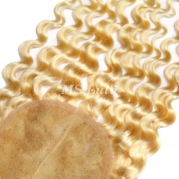 4x4 5x5 6x6 613# Virgin Hair Deep Wave Transparent Lace Closure - Image 7